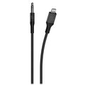 Scosche Braided Apple Lightning to 3.5mm Aux Cable 4ft, Space Gray I3AUXB4SG-SP